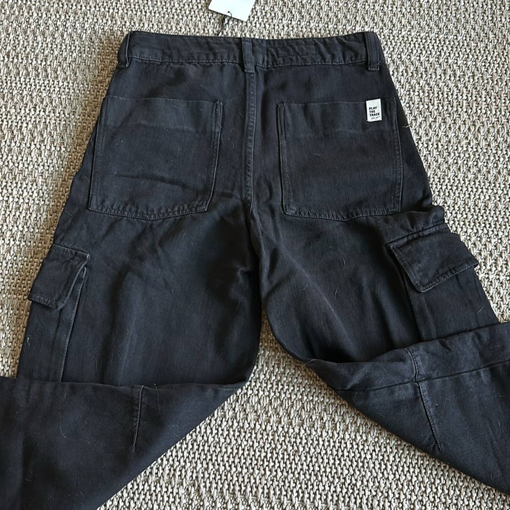 Zara Black Cargo Pants - Picture 3 of 11